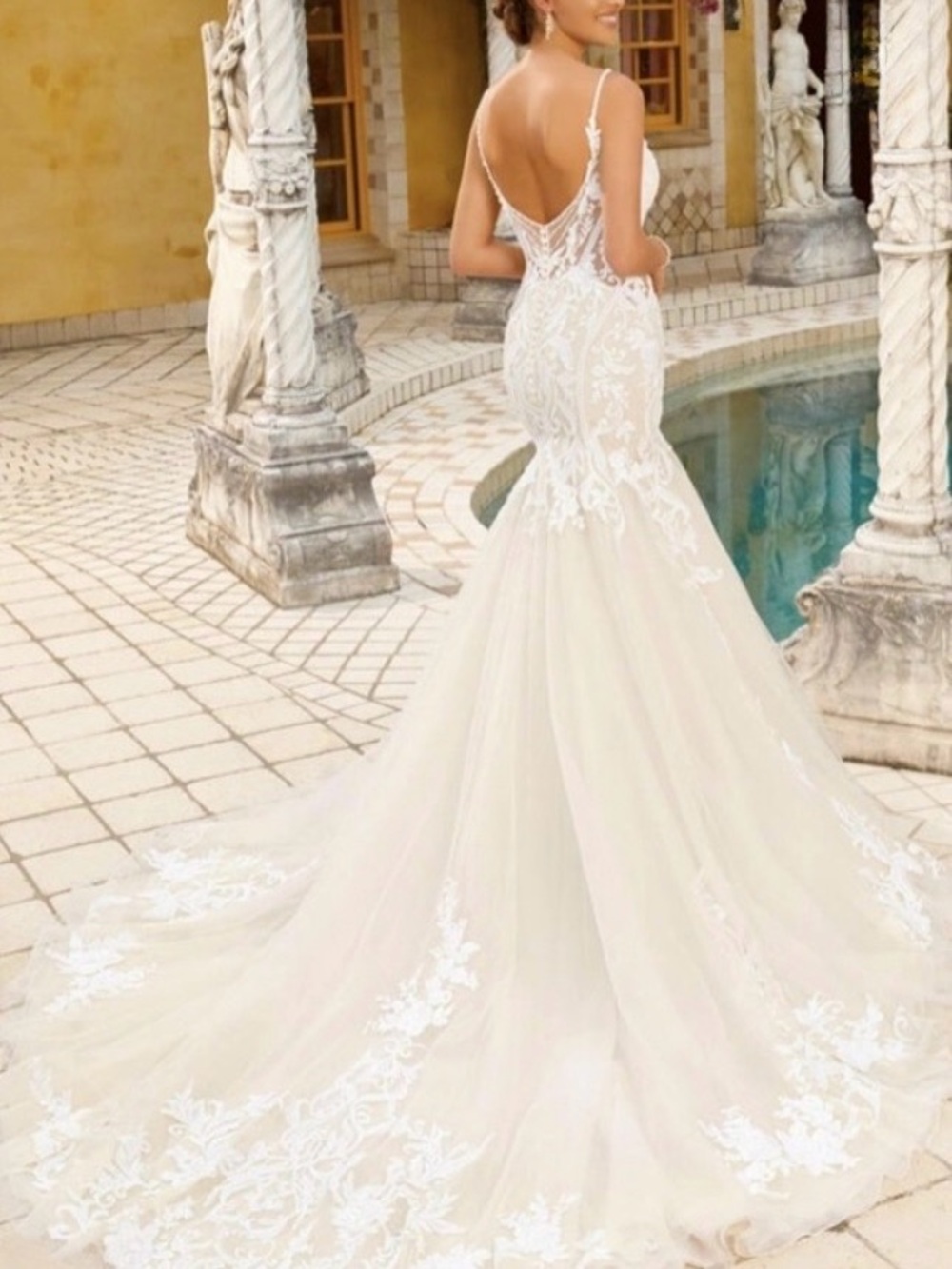 Sophia Tolli Ivory Lace Mermaid Wedding Dress